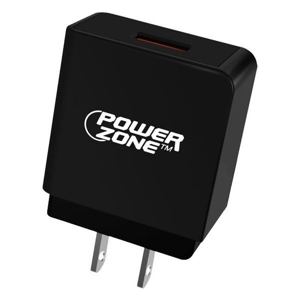 Quick Charge 30 USB Wall Charger, Black, Powerzone, Mfr#: KL-551A